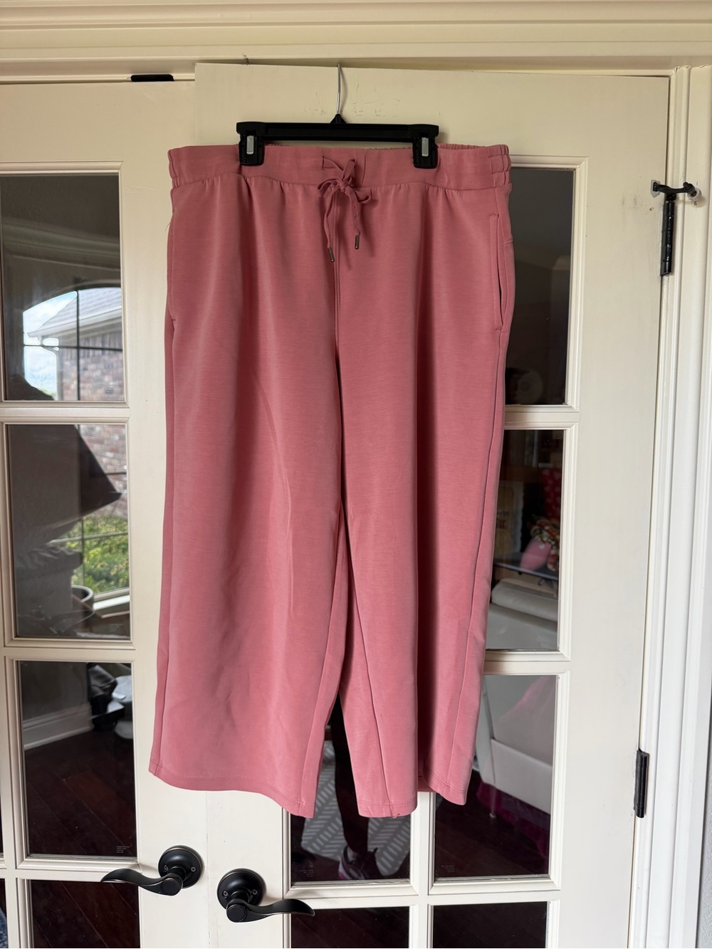 Members Mark Sandwash Crop Pants XL Dusty Rose Pink
